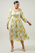 Free to Be Puff Sleeve Granger Midi Dress Curve